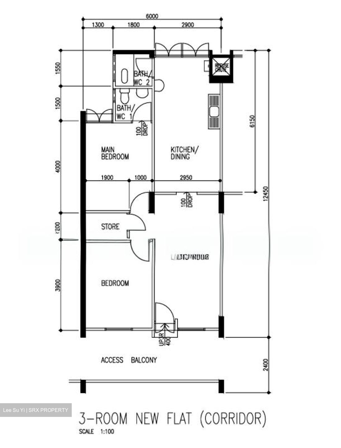 Blk 124 Ang Mo Kio Avenue 6 (Ang Mo Kio), HDB 3 Rooms #533769231
